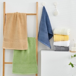 100% cotton color thickened hand towel face towel