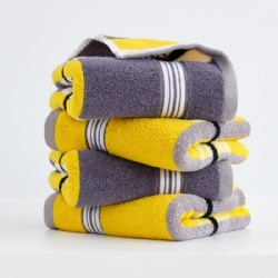 High Density Absorbent Thick Fleece Fluffy Face Towel with Multi-Color Options