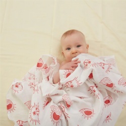 Hot-sale 70% Bamboo 30% Cotton Soft Printed Swaddle Blanket 2 layers Swaddle Wrap Blanket for Newborns