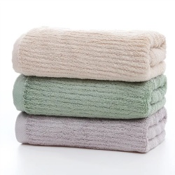 Wholesale Custom Comfortable Soft Absorbent Bamboo Fiber Cotton Face Towel for Everyday Use