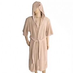 Custom super soft cheap adults coral fleece bathrobe