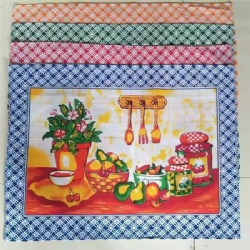Durable Quick Dry Embroidered Wholesale Cotton Christmas Crochet Waffle Linen Kitchen Tea Towel